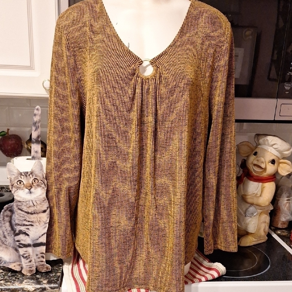 e Ruby Rd. Stretch Long Sleeve Top XL